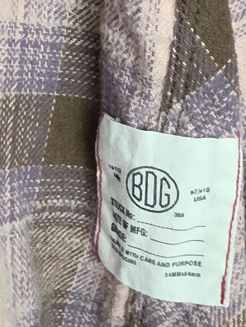 BDG Flannel Top - Picture 7 of 8